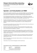 Spenden- und Verkaufsaktion