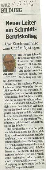Neue Leitung am Robert-Schmidt-Berufskolleg